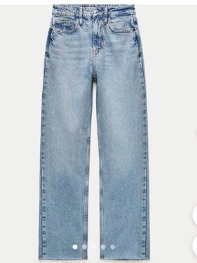 Zara Light Wash High-waisted Wide-Leg Women’s Jeans